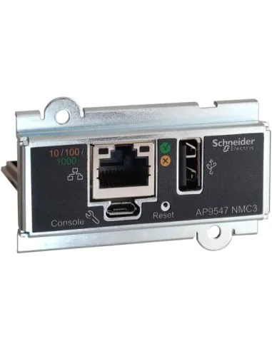 APC Network Management Card, Network Management Cards, for Easy UPS 3 Series, 3-Phase, remotely monitor and manage the UPS