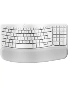 Logitech Wave Keys for Mac keyboard Home/Office Bluetooth QWERTY UK English White