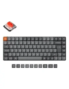 Keychron K3 Max keyboard Universal USB + RF Wireless + Bluetooth QWERTY UK English Grey