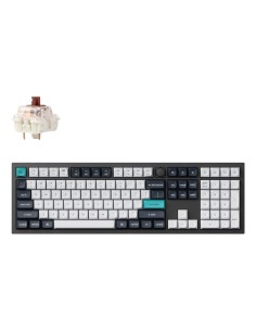 Keychron Q6 Max keyboard Universal USB + RF Wireless + Bluetooth QWERTY UK English Black, White