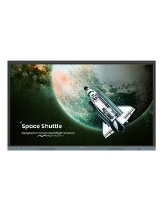 BenQ RE7504 Interactive flat panel 190.5 cm (75") 450 cd/m² 4K Ultra HD Black, Grey Touchscreen Built-in processor Android