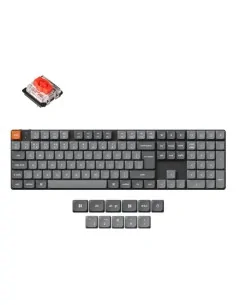 Keychron K5 Max keyboard Universal USB + RF Wireless + Bluetooth QWERTY UK English Black, Grey