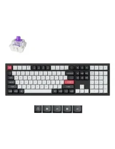 Keychron Q6 HE keyboard Universal USB + RF Wireless + Bluetooth QWERTY UK English Black