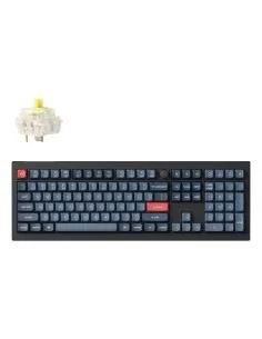 Keychron V6 Max keyboard Universal USB + RF Wireless + Bluetooth QWERTY UK English Black, Grey
