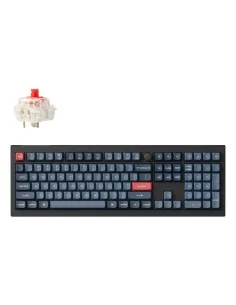 Keychron V6 Max keyboard Universal USB + RF Wireless + Bluetooth QWERTY UK English Black, Grey