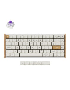 Keychron K2H-Q1-UK keyboard Gaming USB + RF Wireless + Bluetooth QWERTY UK English White