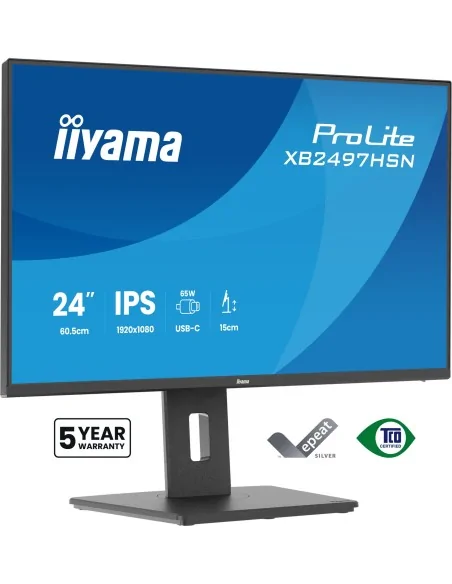 iiyama ProLite XB2497HSN-B1 computer monitor 60.5 cm (23.8") 1920 x 1080 pixels Full HD LED Black