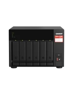 QNAP TS-673A NAS Tower Ryzen Embedded V1500B 8 GB DDR4 0 TB QNAP Turbo System Black