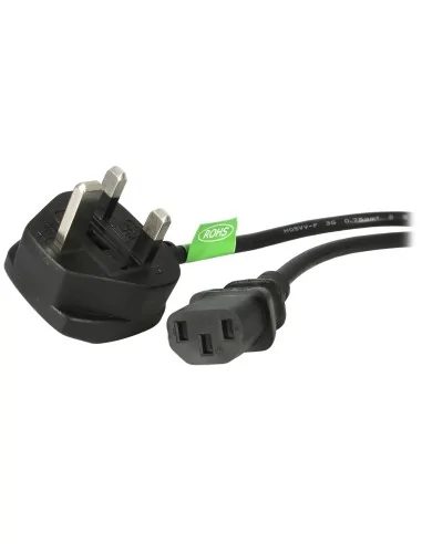 StarTech.com 6ft (1.8m) UK Computer Power Cable, 18AWG, BS 1363 to C13, 10A 250V, Black Replacement AC Power Cord, Kettle Lead