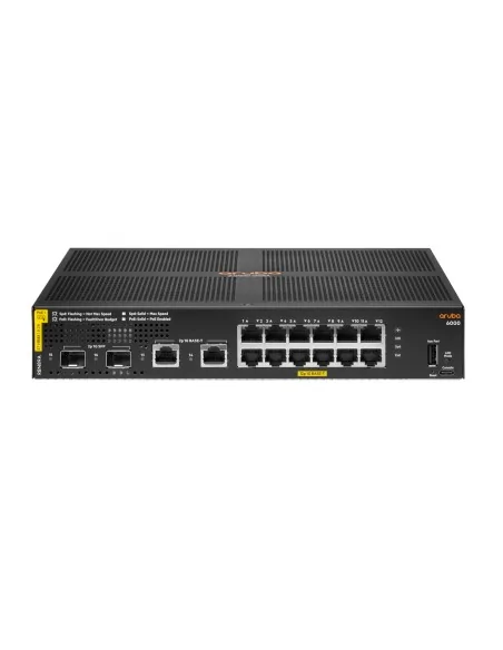 HPE Aruba Networking Aruba 6000 12G Class4 PoE 2G/2SFP 139W Managed L3 Gigabit Ethernet (10/100/1000) Power over Ethernet (PoE)