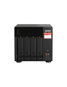 QNAP TS-473A NAS Tower Ryzen Embedded V1500B 8 GB DDR4 0 TB QNAP Turbo System Black