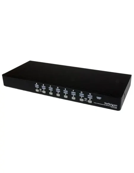 16 Port 1U Rackmount USB KVM Switch Kit with OSD and Cables