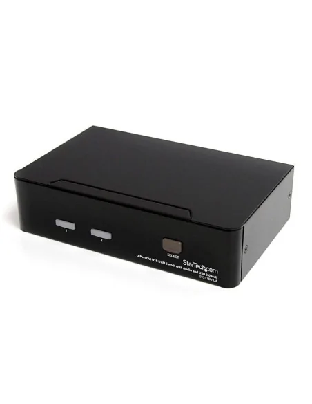 2 Port DVI USB KVM Switch with Audio and USB 2.0 Hub
