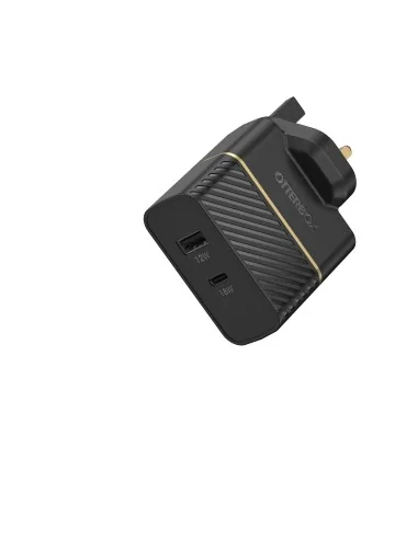 OtterBox UK Wall Charger 30W - USB C 18W + USB A 12W USB-PD, black