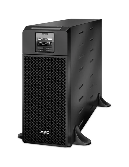 Smart-UPS On-Line, 6kVA/6kW, Tower, 230V, 6x C13+4x C19 IEC outlets, Network Card+SmartSlot, Extended runtime, W/O rail kit