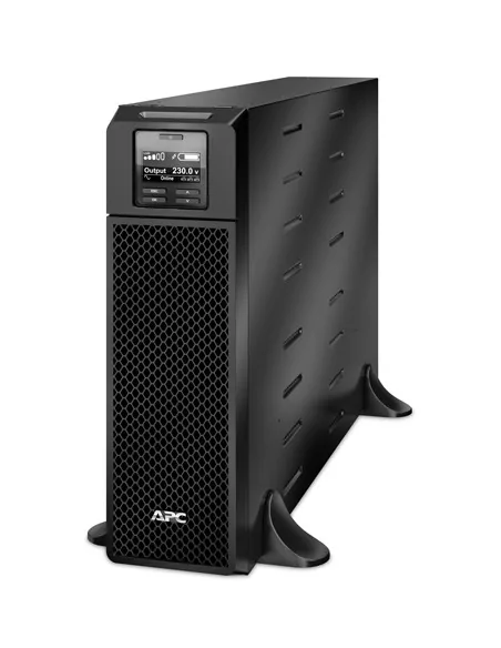 Smart-UPS On-Line, 5kVA, Tower, 230V, 6x C13+4x C19 IEC outlets, Network Card+SmartSlot, Extended runtime, W/O rail kit