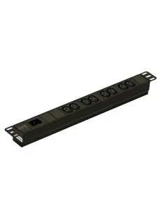 Easy Rack PDU, Basic, 1U, 1 Phase, 3.7kW, 230V, 16A, 8 x C13 outlets, IEC60320 C20 inlet