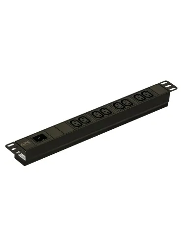 Easy Rack PDU, Basic, 1U, 1 Phase, 3.7kW, 230V, 16A, 8 x C13 outlets, IEC60320 C20 inlet