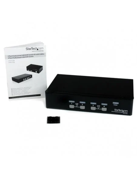 StarTech.com 4 Port Professional VGA USB KVM Switch with Hub - TAA