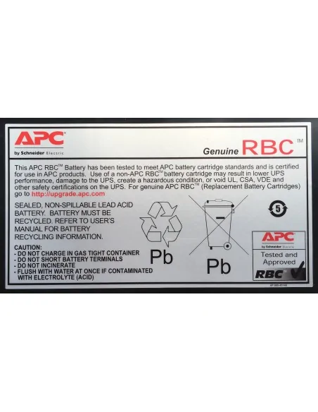 APC Battery Replacement Cartridge RBC55 (OEM)