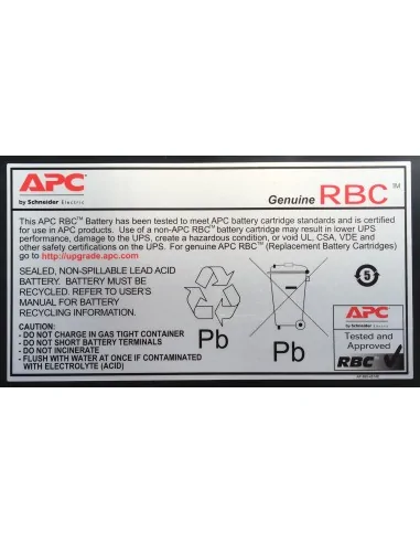 APC Battery Replacement Cartridge RBC48 (OEM)