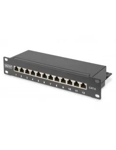 Digitus CAT 6, Class E Patch Panel, shielded, black