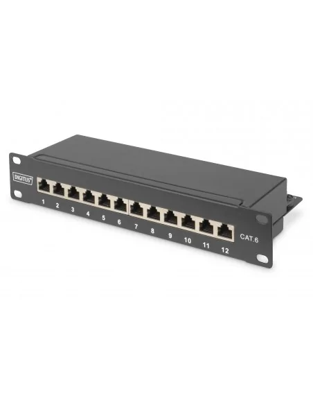 Digitus CAT 6, Class E Patch Panel, shielded, black