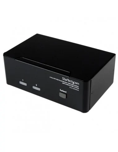 StarTech.com 2 Port DVI VGA Dual Monitor KVM Switch USB with Audio & U