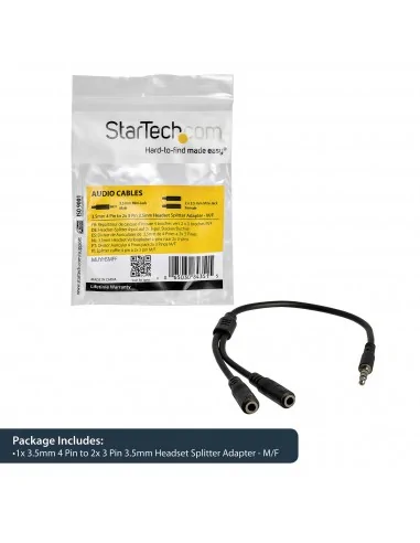 StarTech.com Headset adapter for headsets with separate headphone / mi