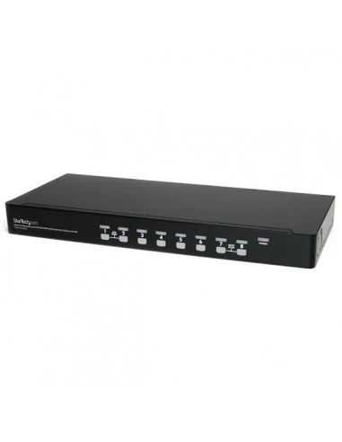 StarTech.com 8 Port 1U Rackmount USB KVM Switch Kit with OSD and Cable