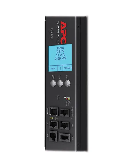 APC Rack PDU 2G, Metered by Outlet with Switching, ZeroU, 32A, 230V