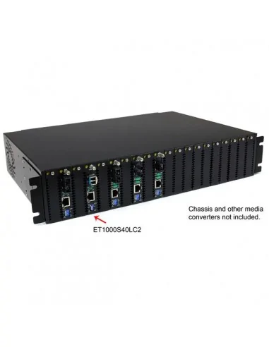 StarTech.com 1000 Mbps Gigabit Single Mode Fiber Media Converter LC 40