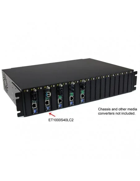 StarTech.com 1000 Mbps Gigabit Single Mode Fiber Media Converter LC 40