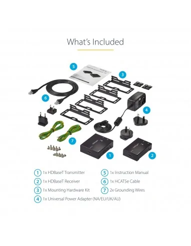 StarTech.com HDMI over CAT5e HDBaseT Extender - Power over Cable - Ult
