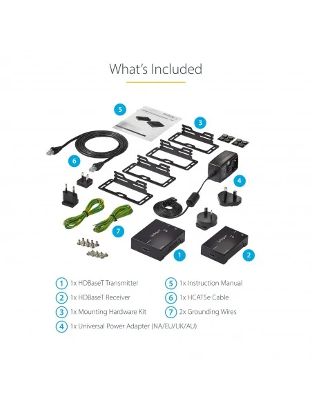 StarTech.com HDMI over CAT5e HDBaseT Extender - Power over Cable - Ult