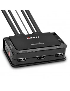 Lindy 2 Port HDMI 4K30, USB 2.0 and Audio Cable KVM Switch
