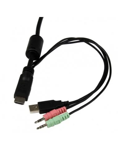 StarTech.com 2 Port USB HDMI Cable KVM Switch with Audio and Remote Sw