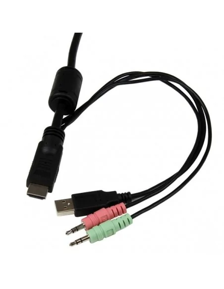 StarTech.com 2 Port USB HDMI Cable KVM Switch with Audio and Remote Sw