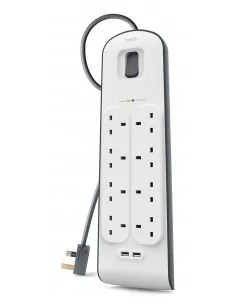 Belkin BSV604AF2M surge protector White 6 AC outlet(s) 2 m