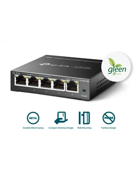 TP-Link TL-SG105E network switch Managed L2 Gigabit Ethernet (10/100/1