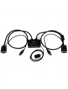 StarTech.com 2 Port USB VGA Cable KVM Switch - USB Powered with Remote