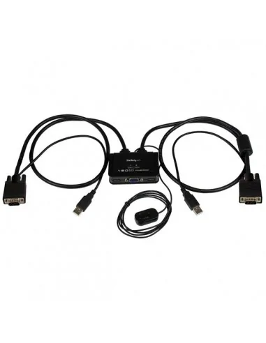 StarTech.com 2 Port USB VGA Cable KVM Switch - USB Powered with Remote