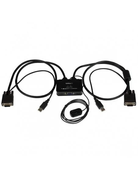 StarTech.com 2 Port USB VGA Cable KVM Switch - USB Powered with Remote