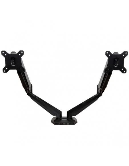 StarTech.com Desk Mount Dual Monitor Arm with USB & Audio, Desk Clamp