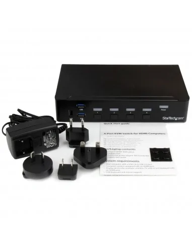 StarTech.com 4-Port HDMI KVM Switch - USB 3.0 - 1080p - TAA