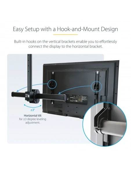 StarTech.com TV Ceiling Mount - Full-Motion Universal Hanging Single
