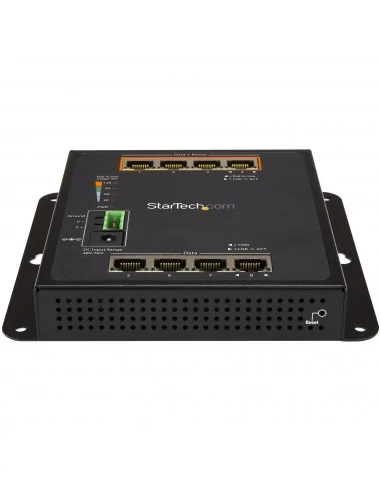 StarTech.com Industrial 8 Port Gigabit PoE Switch - 4 x PoE+ 30W - Pow