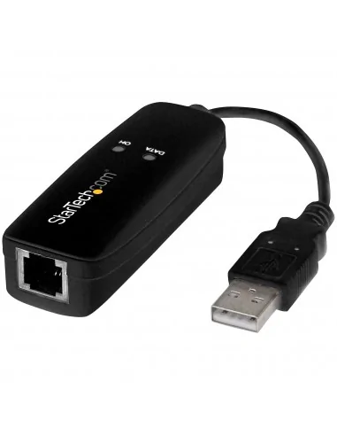 StarTech.com USB 2.0 Fax Modem - 56K External Hardware Dial Up V.92 Mo