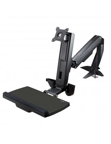 StarTech.com Sit Stand Monitor Arm - Desk Mount Adjustable Sit-Stand