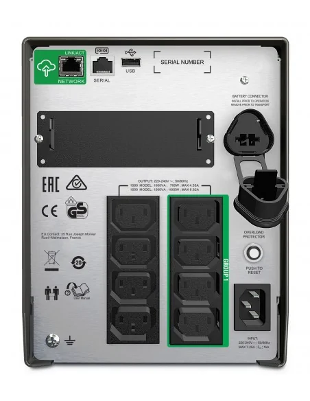 APC Smart-UPS SMT1000IC – 8x C13, USB, SmartConnect, 1000VA